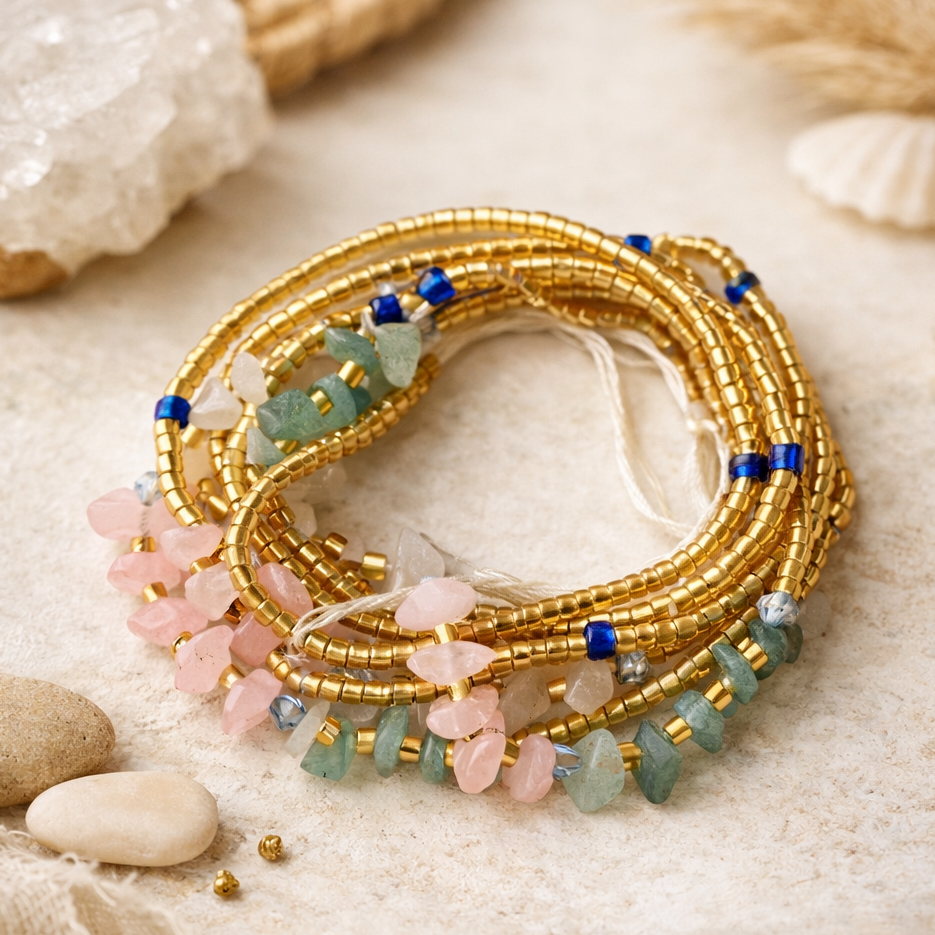 Dag 4: Één waistbead per dag, tot 10.000 vrouwen voor zichzelf kiezen.