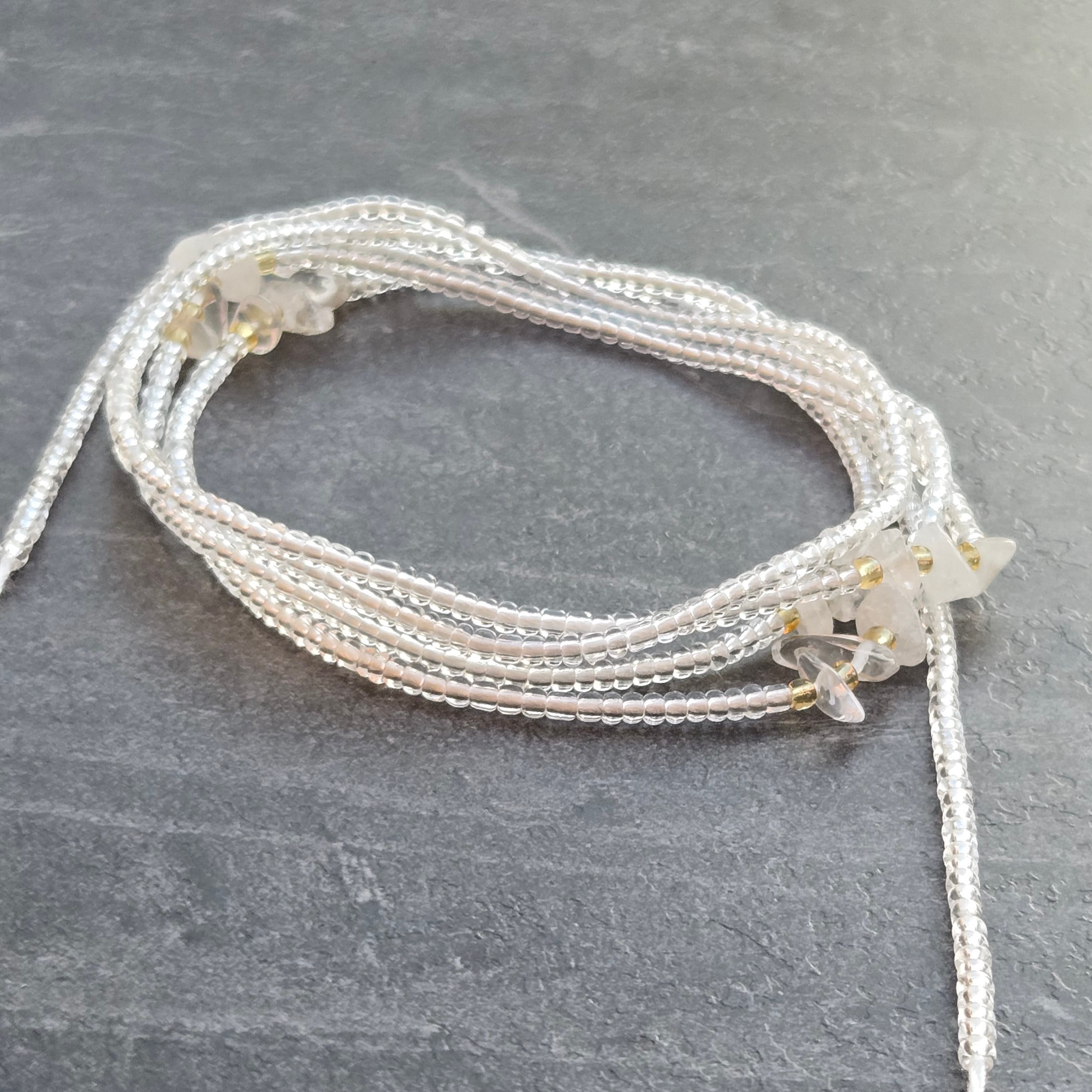 De Uitlijning: Bergkristal Waistbeads