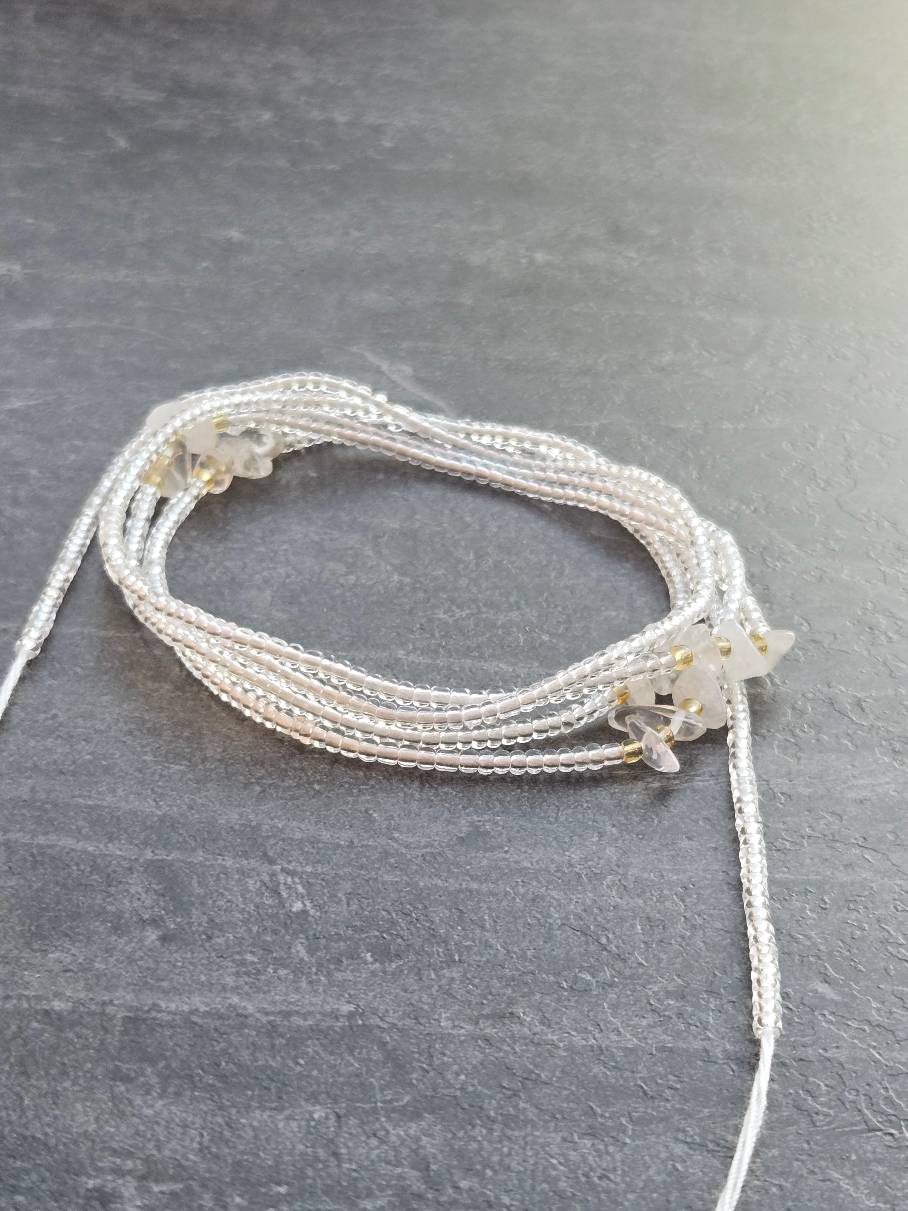 De Uitlijning: Bergkristal Waistbeads