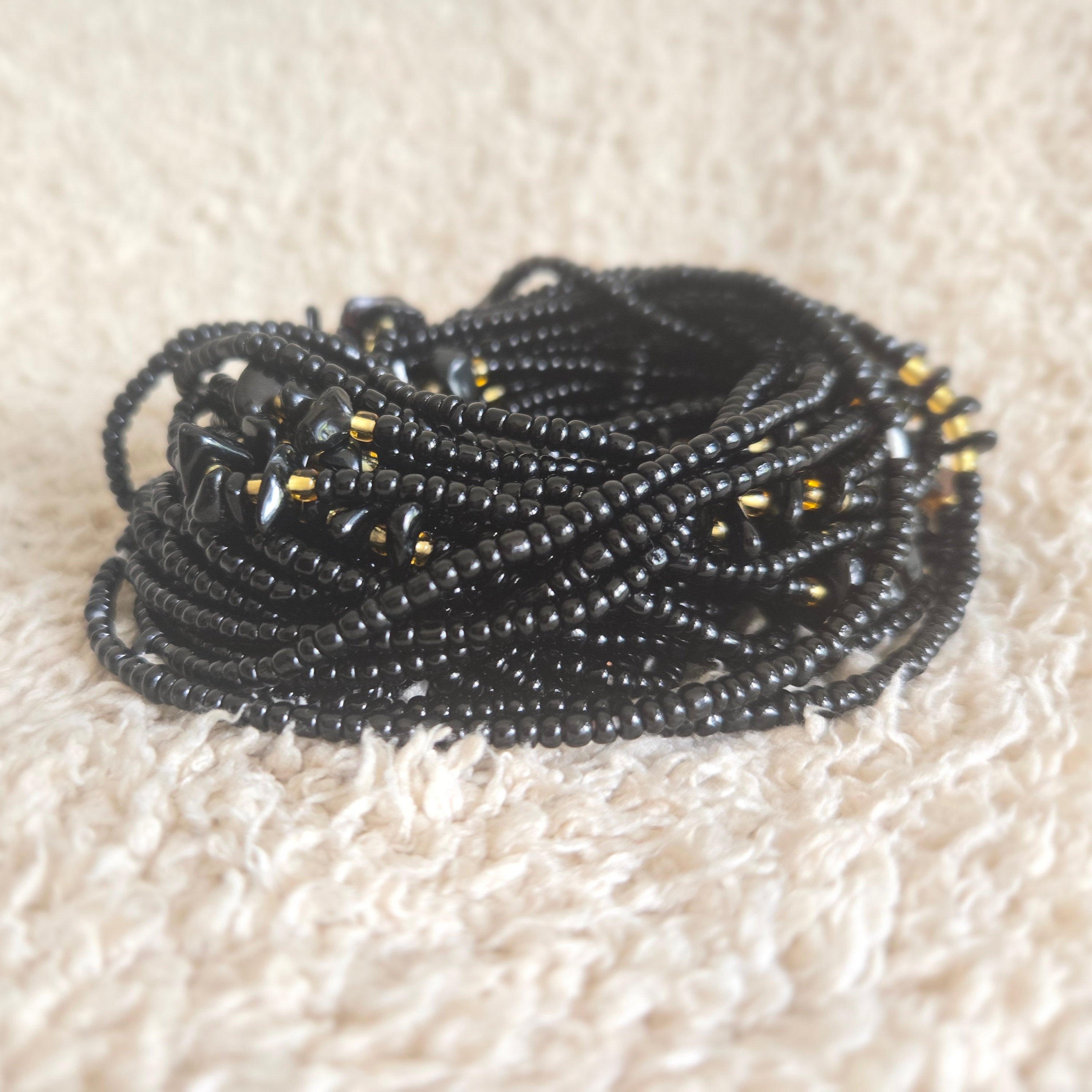 Forgiveness Onyx Waistbeads: Vrede in je hart, grenzen in je lijf