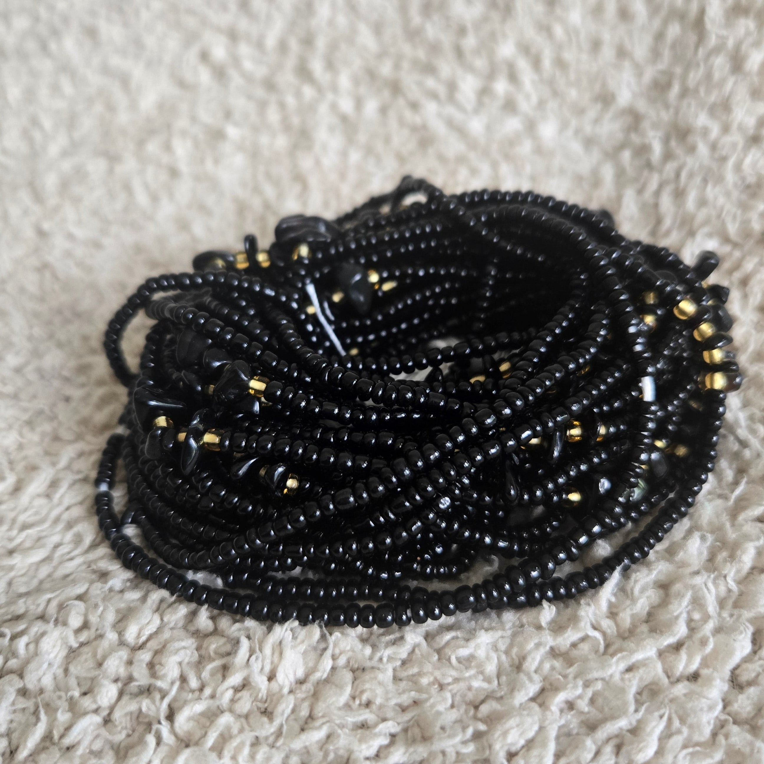 Forgiveness Onyx Waistbeads: Vrede in je hart, grenzen in je lijf