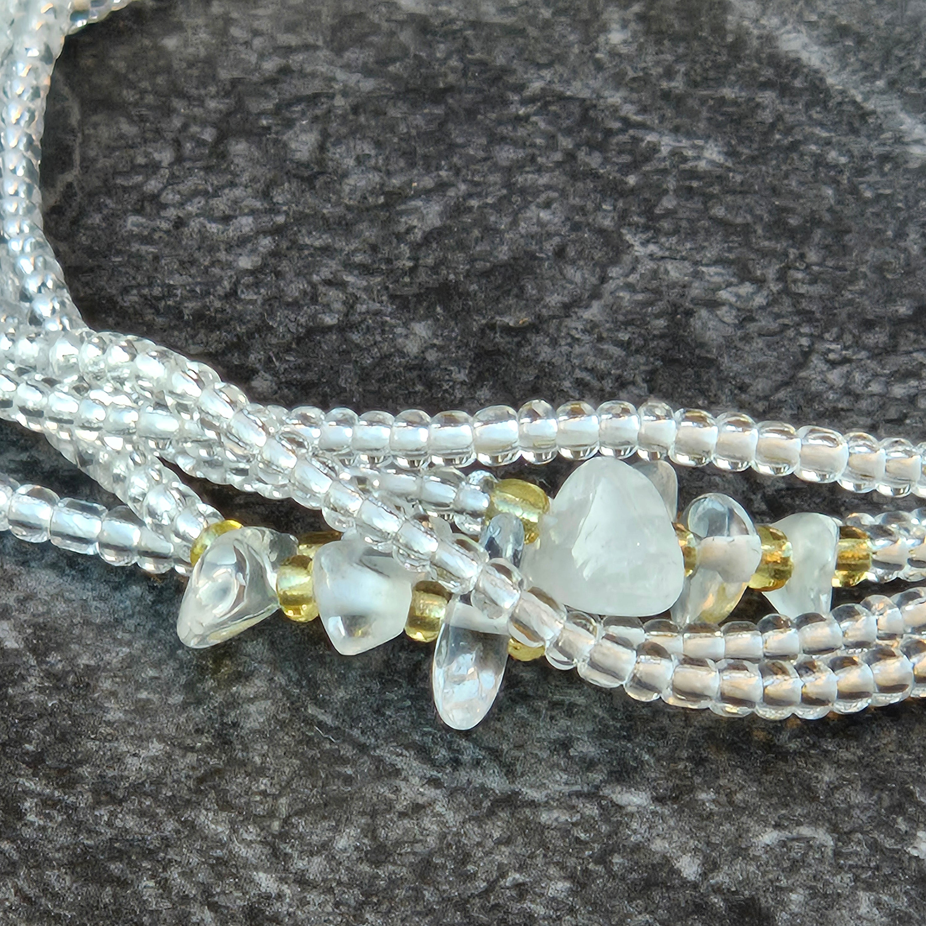 De Uitlijning: Bergkristal Waistbeads