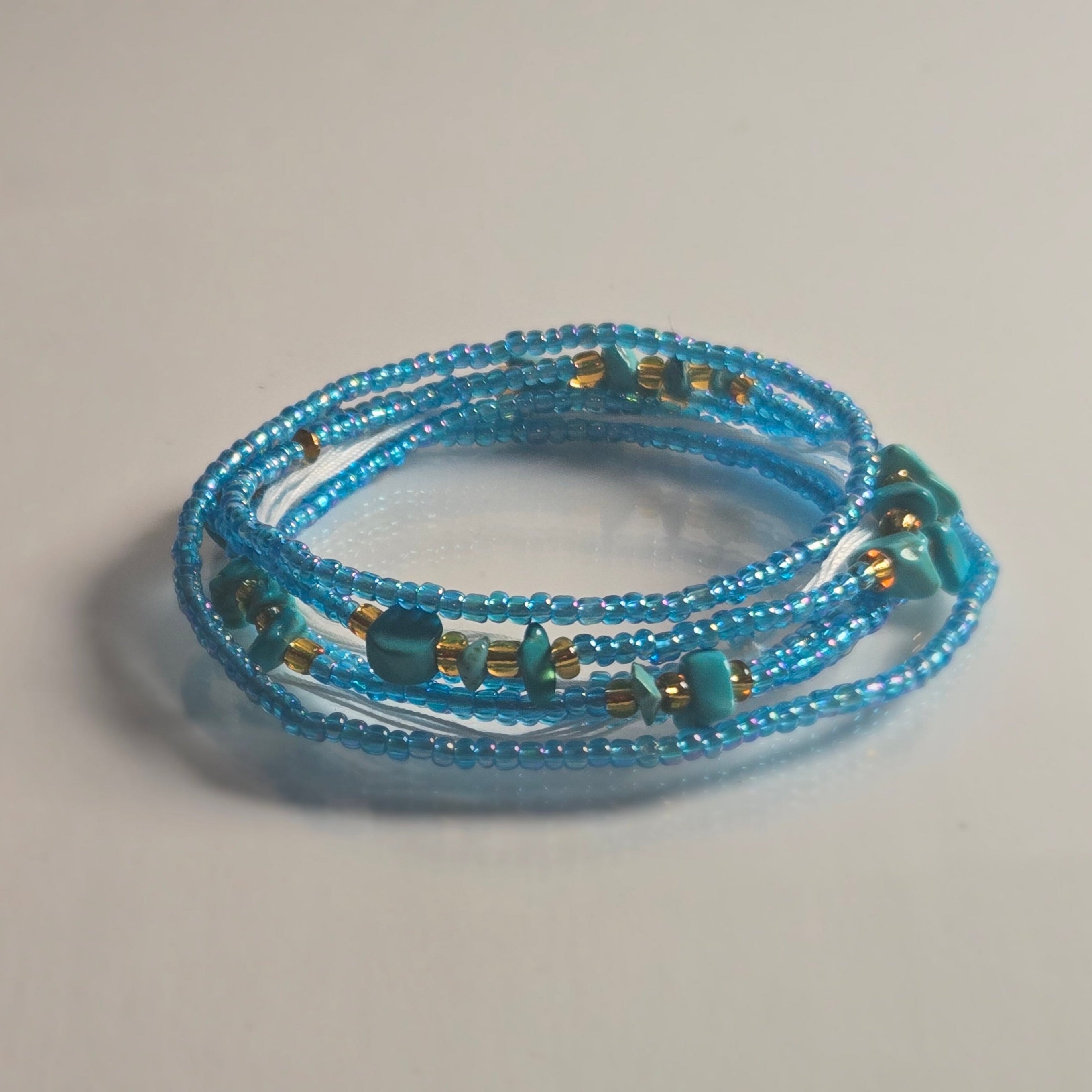 The Turquoise Crown Waistbeads