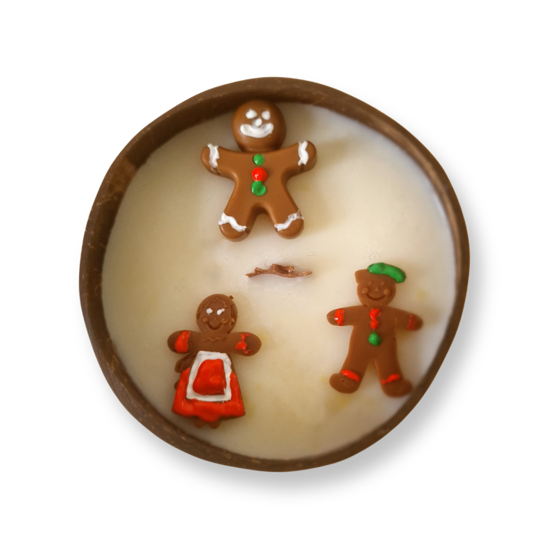Gingerbread Christmas Candle