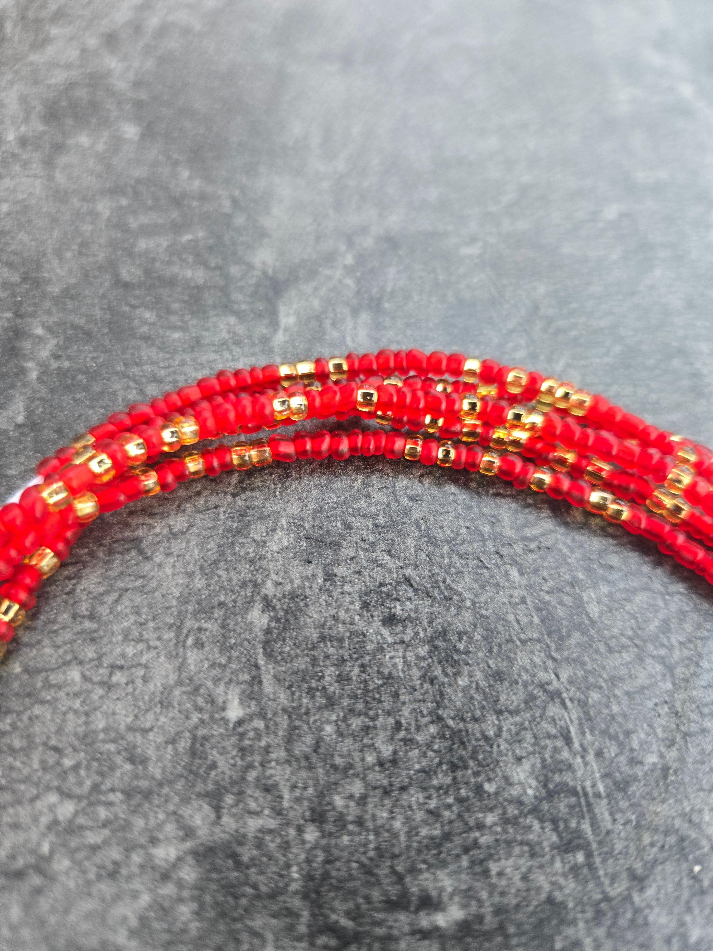 Hibiscus Kiss Waistbeads