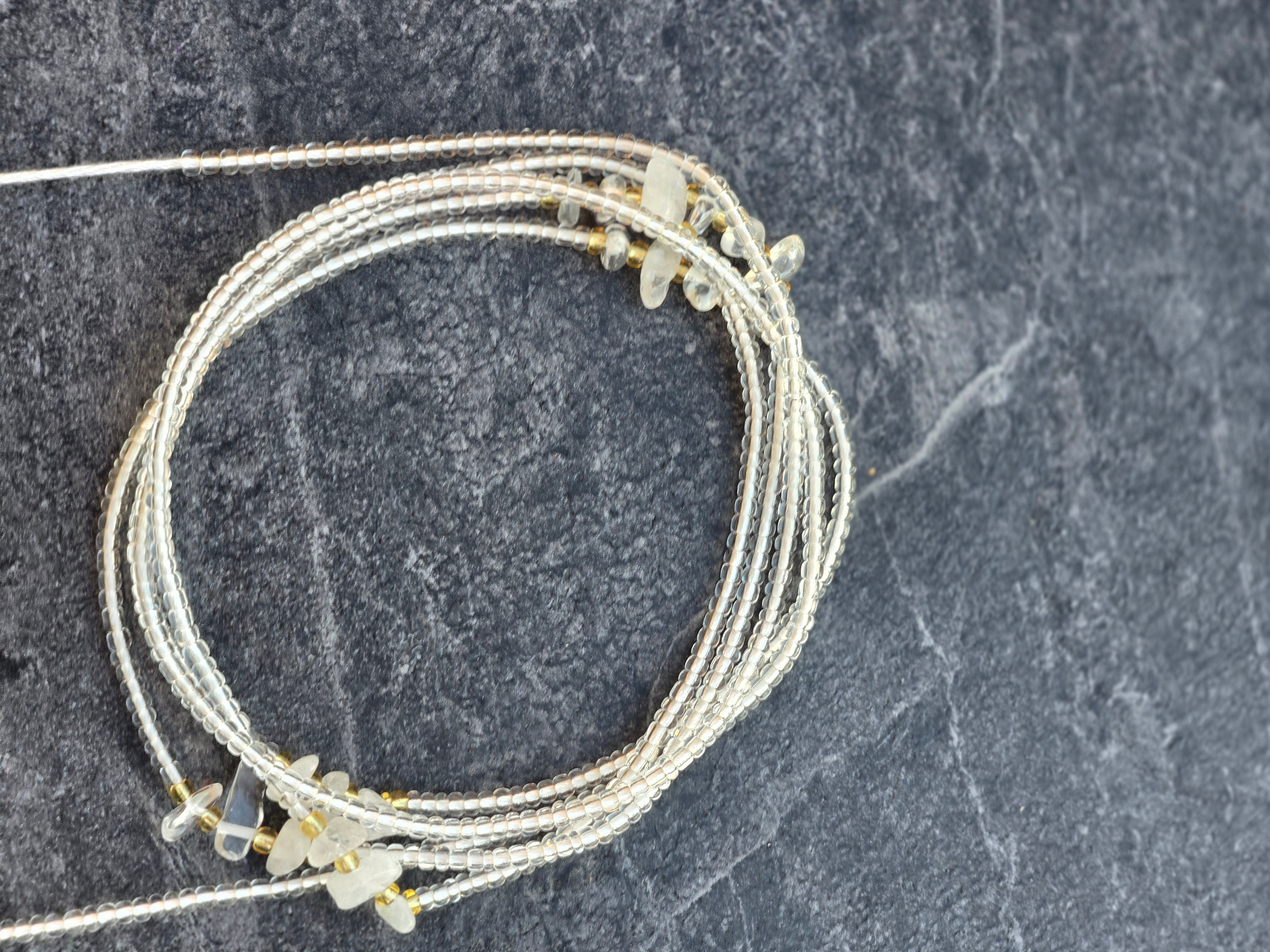 De Uitlijning: Bergkristal Waistbeads