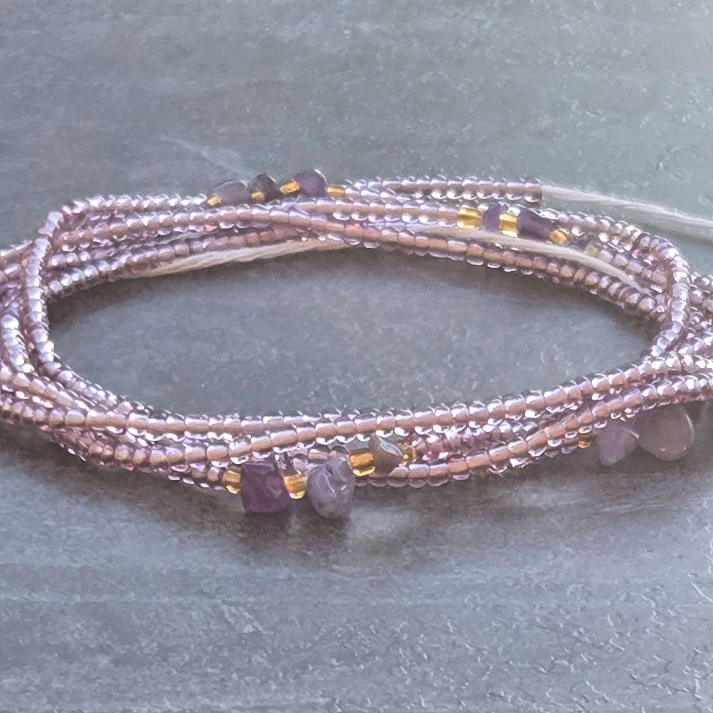 De Intuïtie: Amethist Waistbeads