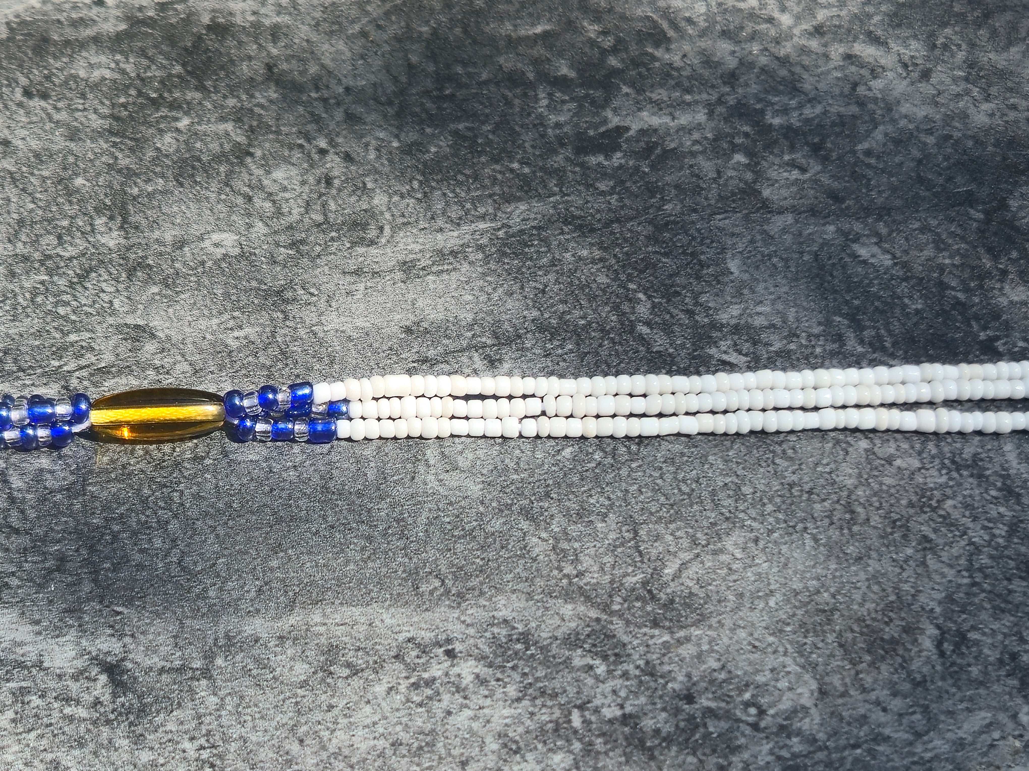 ADZO PEACE: BORN ON MONDAY WAIST BEADS