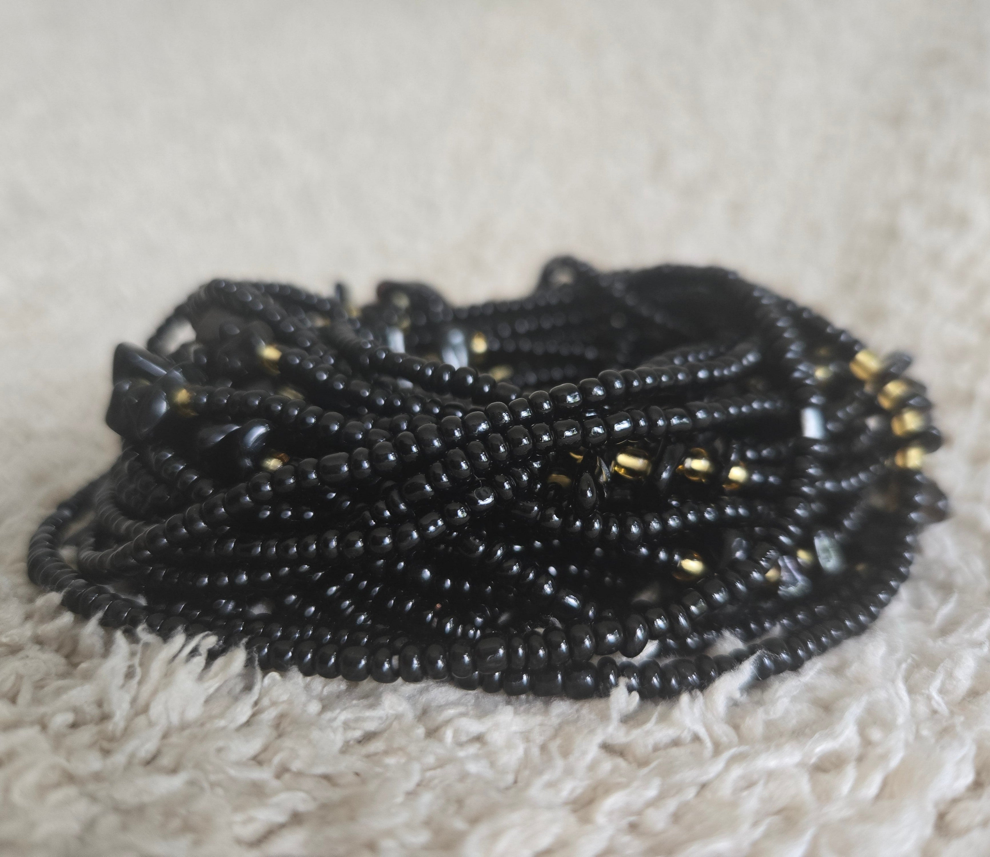 Forgiveness Onyx Waistbeads: Vrede in je hart, grenzen in je lijf