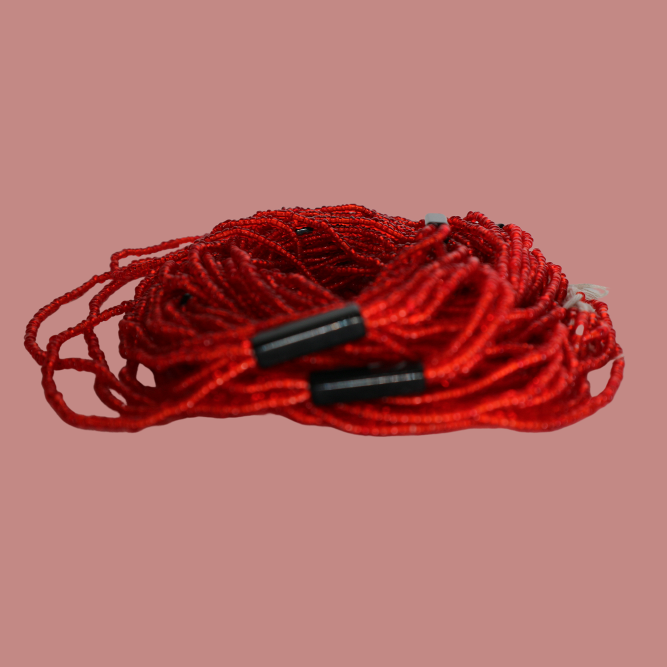 Drie in 1 Rood en Zwart Waistbeads