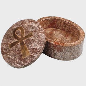 Ankh doosje zeepsteen.