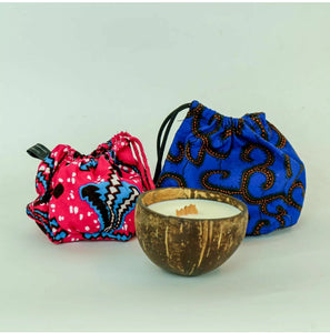 Vacation Vibe Eco-Friendly Vegan Kaars in een kokosnootschil!